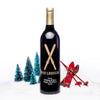 Crossed Skis Personalized Wine